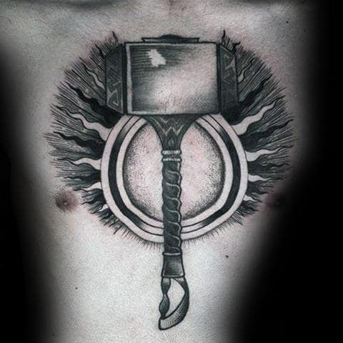 circle-with-bolts-mjolnir-guys-upper-chest-tattoos