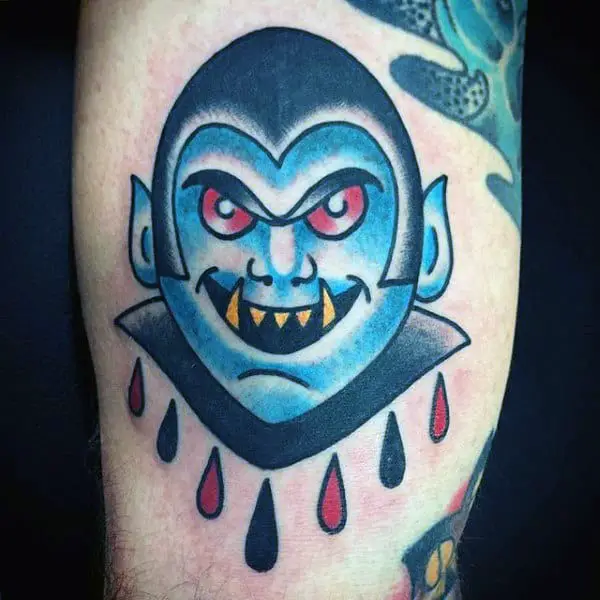 creative-guys-vampire-symbols-tattoos-on-bicep