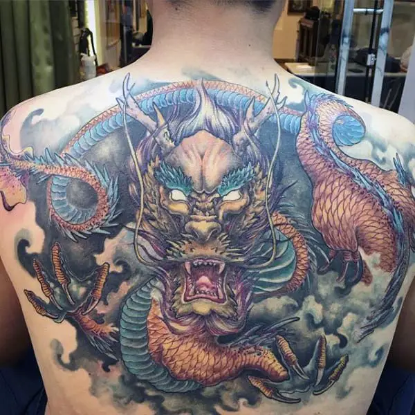 7 Train Tattoo - Tattoo by Ricky (process) #Back tattoo #dragon tattoo #back  dragon tattoo #whole back tattoo #tattoo design #asian tattoo ## tattoo  style #oldschooltattoo #nyctattoo #color dragon tattoo | Facebook