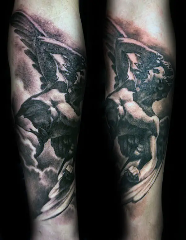 forearm-icarus-mens-shaded-tattoo-designs