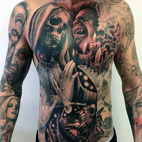 vampire skull tattoos