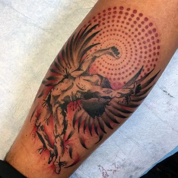 greek-mythology-abstract-mens-icarus-arm-tattoos