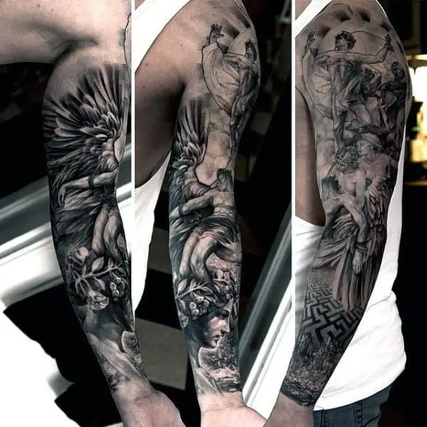 guy-with-icarus-themed-full-sleeve-tattoo-design