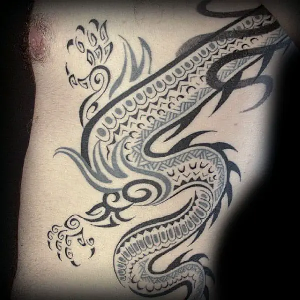 guys-dragon-tattoo-tribal-rib-cage-side