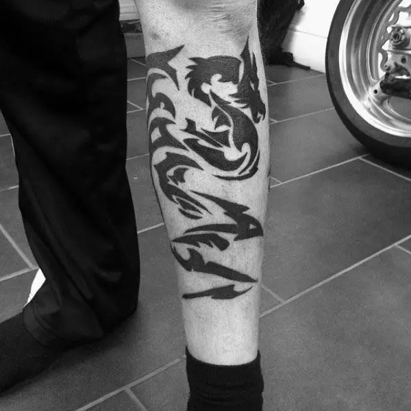 leg-tribal-dragon-guys-tattoos