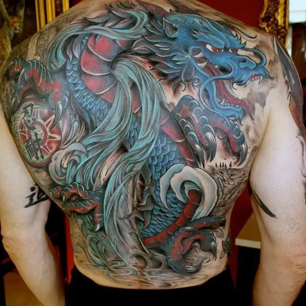 Top 30 Dragon Back Tattoos For Men  Lazy Penguins