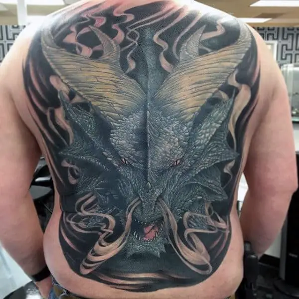 mens-back-tattoo-of-smoking-dragon