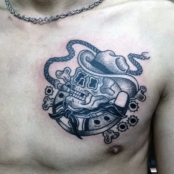 mens-cowboy-horseshoe-chest-tattoo