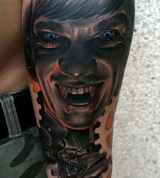 60 Vampire Tattoos For Men  Bite Into Cool Designs