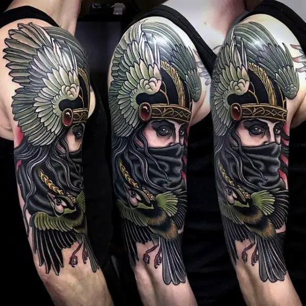 remarkable-half-sleeve-valkyrie-tattoos-for-males