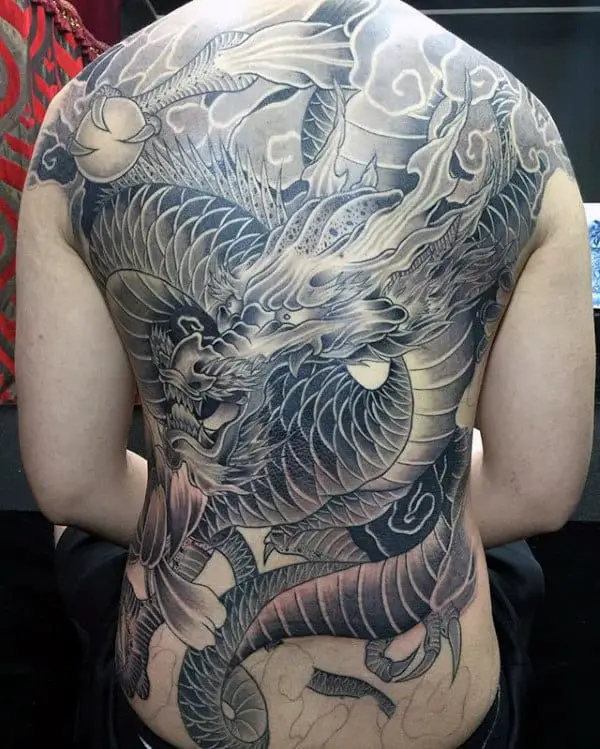 shaded-black-and-grey-awesome-male-back-tattoos