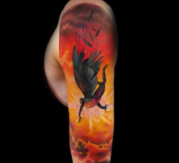 sunset-icarus-mens-full-sleeve-tattoos