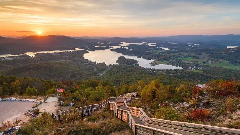 Hiawassee, Georgia, USA in Early Autumn