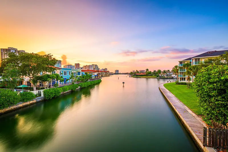 Naples, Florida, USA at Dusk