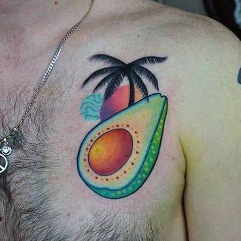 avocado-mens-tattoo-designs