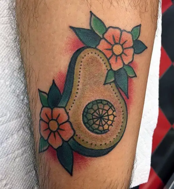 avocado-tattoo-ideas-for-males