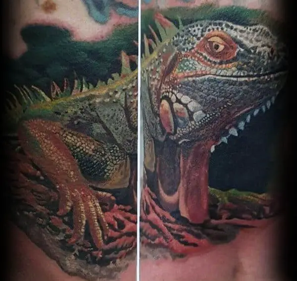 distinctive-male-iguana-tattoo-designs