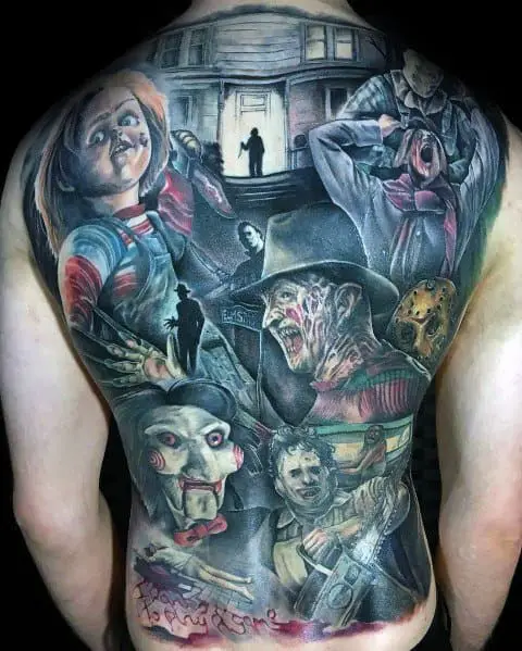 full-back-themed-manly-scary-movie-tattoos-for-males