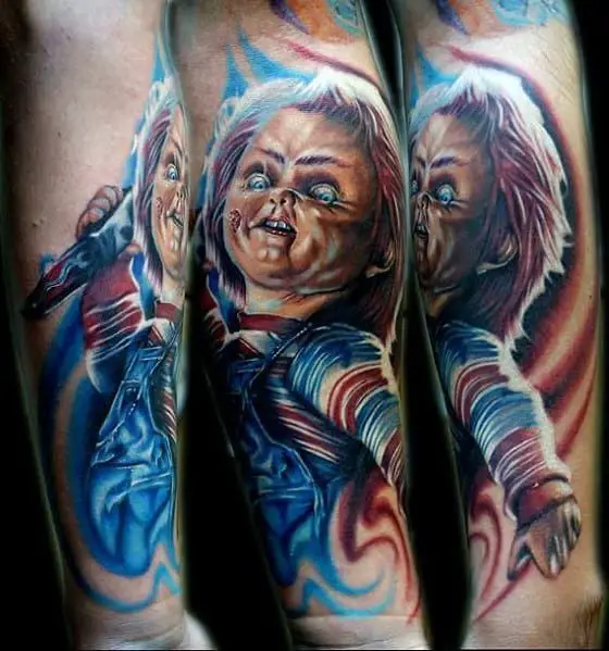 Horror half leg Sleeve – Triple 222 Tattoo