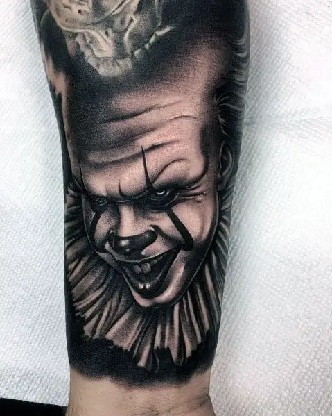 mens-cool-clown-horror-movie-tattoos