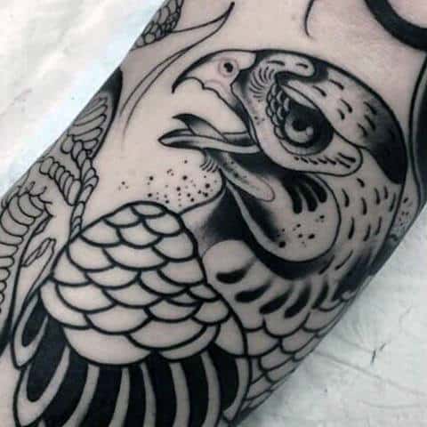 100 Hawk Tattoo Designs For Men  Masculine Bird Ink Ideas  Hawk tattoo  Tattoo designs men Forearm tattoo design