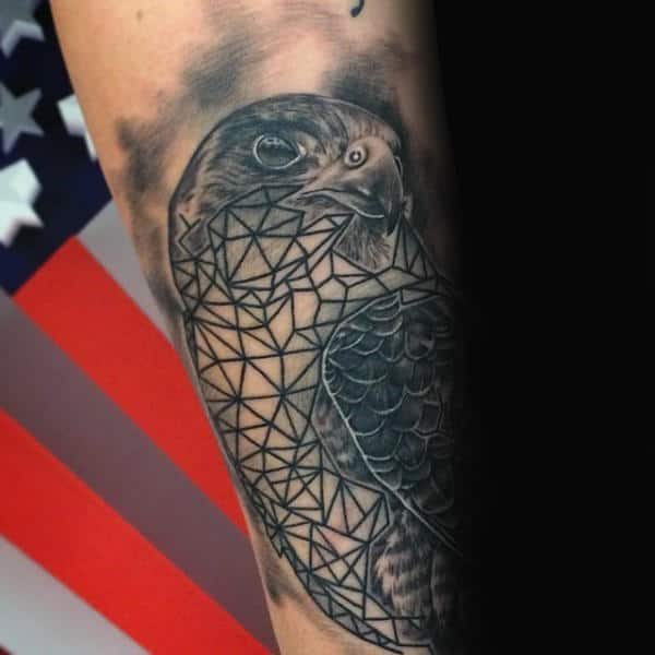 geometric-guys-outer-forearm-falcon-tattoos