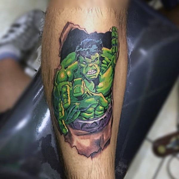 green-hulk-breaking-tattoo-male-forearms