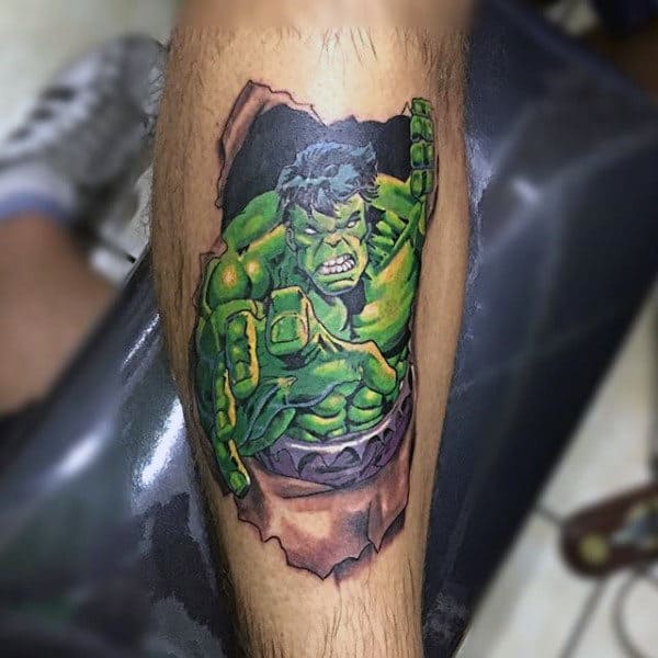 Top 30 Incredible Hulk Tattoos For Men  Lazy Penguins