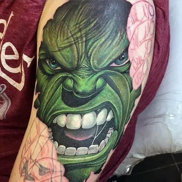 The Hulk Tattoo by shellmoreno  Tattoogridnet