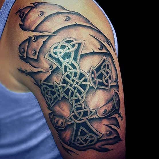 mens-shoulder-cross-tattoo-ideas-1