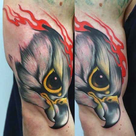 new-school-bicep-falcon-male-tattoo-ideas