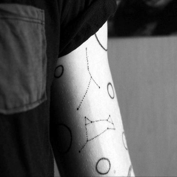small-dot-work-mens-arm-constellation-tattoos