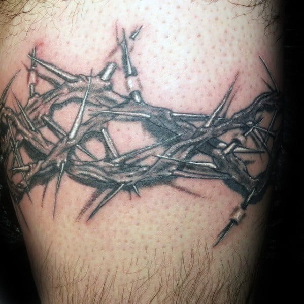 armband-mens-3d-thorns-tattoo-ideas