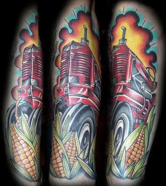 Small Tractor Tattoos