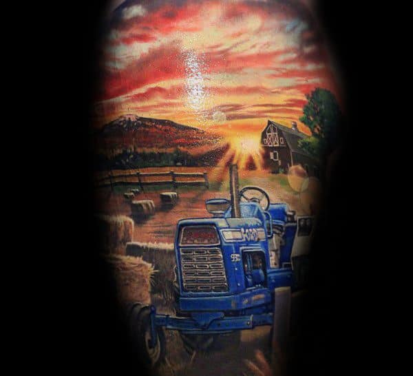 60 Farming Tattoos For Men  Agriculture Design Ideas  Tattoos for guys Farm  tattoo Tattoos