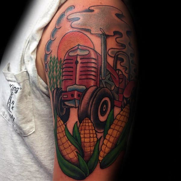 60 Farming Tattoos For Men  Agriculture Design Ideas