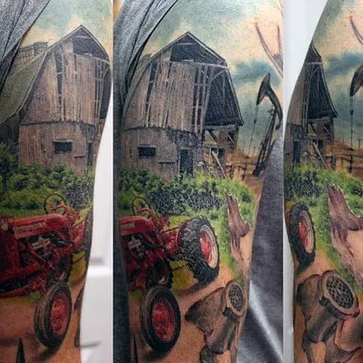 RemisTattoo  Black and grey farm tattoo work by artist vestinatattoo This  tattoo piece was done at studio RemisTattoo Gallery Kaunas  realism  realistictattoos blackandgreytattoos blackandgreyink farmtattoo  naturetattoo millhousetattoo 