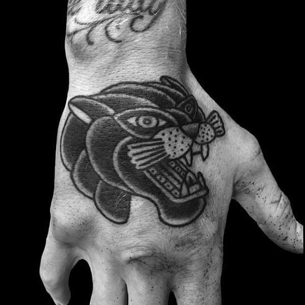 manly-traditional-panther-black-ink-guys-tattoo-ideas-on-hands