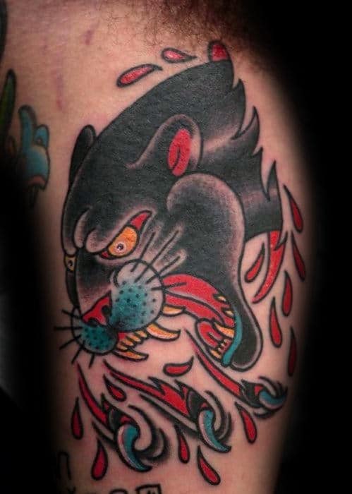 panther-with-claw-and-blood-mens-old-school-inner-arm-bicep-traditional-tattoo