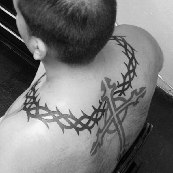 tribal-thorns-mens-around-the-neck-tattoo-with-tribal-design