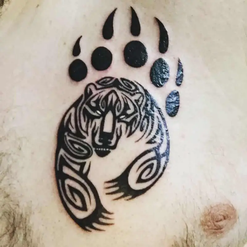 Top 41 Best Tribal Bear Tattoo Ideas  2021 Inspiration Guide