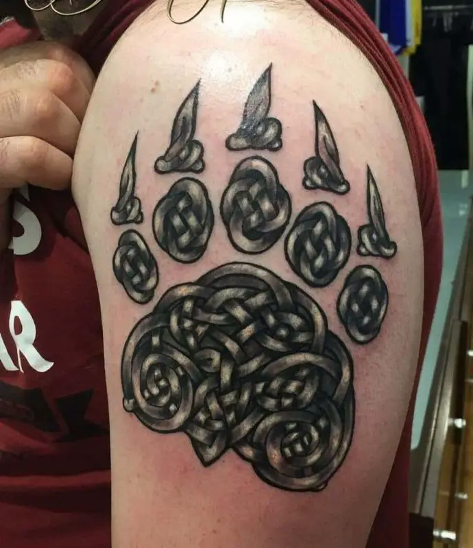 native american bear tattoo