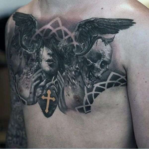 Angel Tattoos For Men On Shoulder Tattoos For Men HD wallpaper  Peakpx