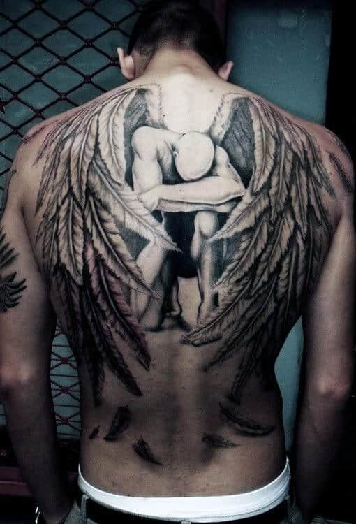 44 Beautiful Guardian Angel Tattoo Designs To Get Inked