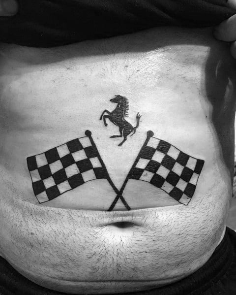 50 Ferrari Tattoo Ideas For Men  Italian Sports Car Designs