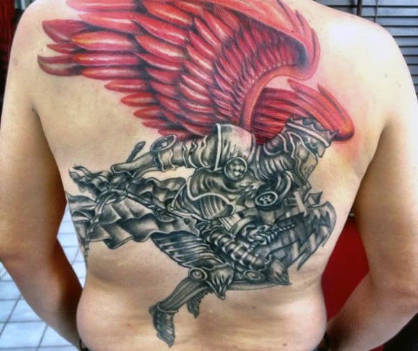 back-red-winged-knight-tattoo-for-males