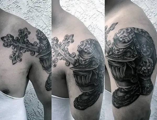 crusade-knight-tattoo-designs-for-men-on-upper-arm