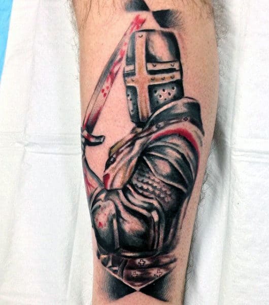 english-knight-tattoo-for-guys-on-back-of-leg