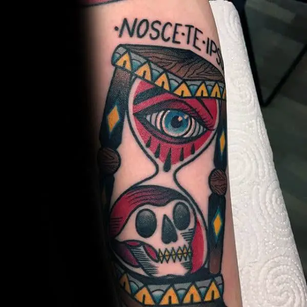eye-with-skull-traditional-hourglass-forearm-tattoo-designs-for-guys