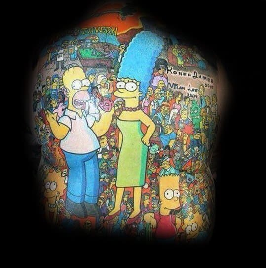 full-back-themed-incredible-simpsons-tattoos-for-men